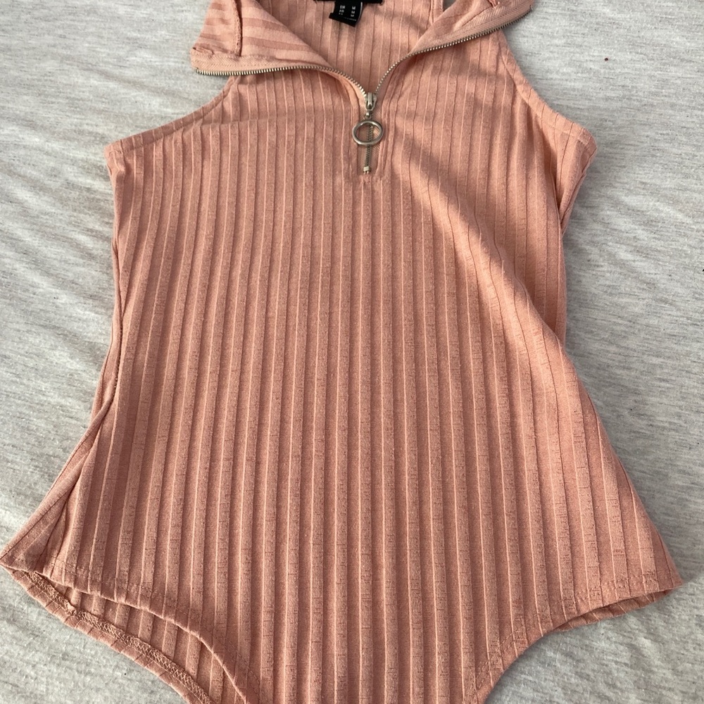 Pink body suit
